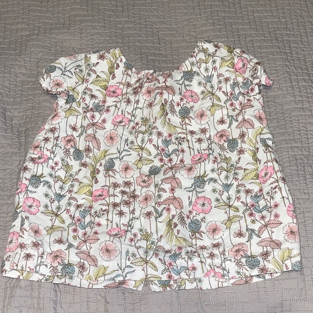 GAP Kids Floral Blouse - Pink and Green